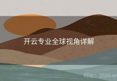 开云专业全球视角详解