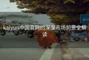 kaiyun中国官网的深度市场前景全解读