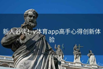 新人必读！v体育app高手心得创新体验