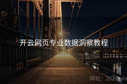 开云网页专业数据洞察教程