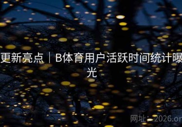 更新亮点｜B体育用户活跃时间统计曝光