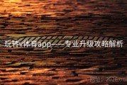 玩转v体育app——专业升级攻略解析