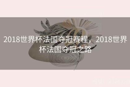 2018世界杯法国夺冠赛程，2018世界杯法国夺冠之路