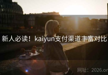 新人必读！kaiyun支付渠道丰富对比