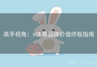 高手视角：v体育品牌价值终极指南