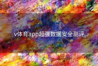 v体育app超强数据安全测评