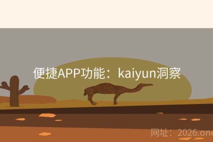 便捷APP功能：kaiyun洞察