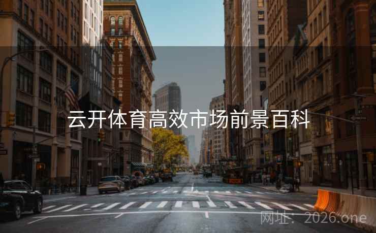 云开体育高效市场前景百科 云开体育高效市场前景百科